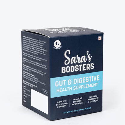 Sara's Boosters Gut & Digestive Health Supplement For Dogs - 100 g
