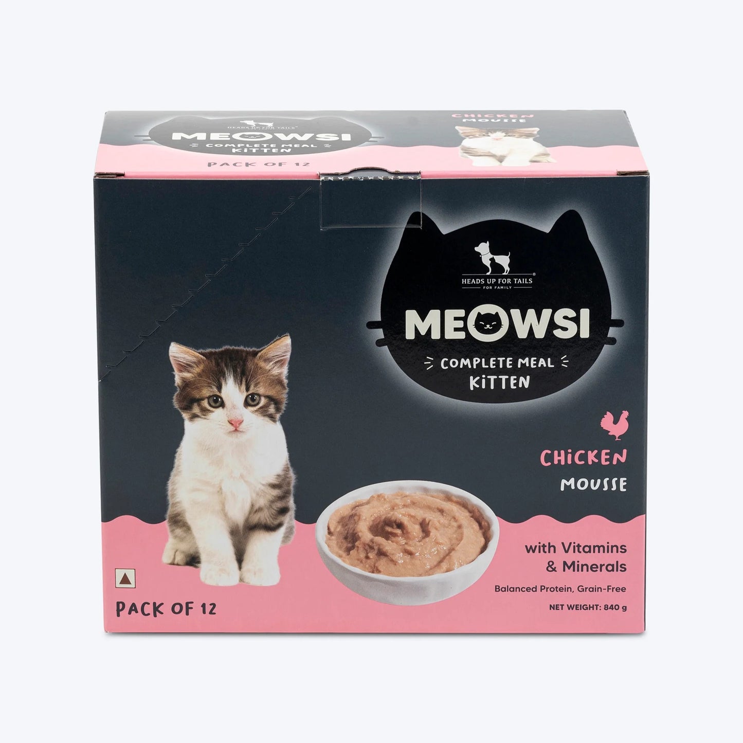 Meowsi Chicken Mousse Wet Food for Kittens 70g