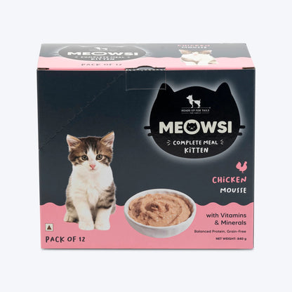Meowsi Chicken Mousse Wet Food for Kittens 70g