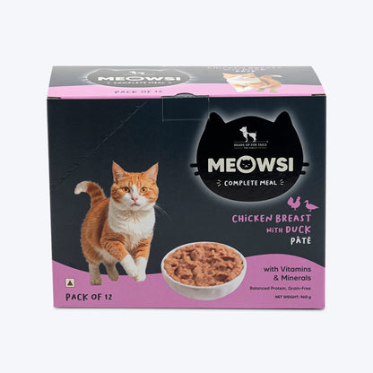 Meowsi Chicken Breast & Duck Pate Wet Cat Food 80g