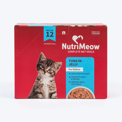 NutriMeow Tuna In Jelly Wet Food For Kitten - 80 gm