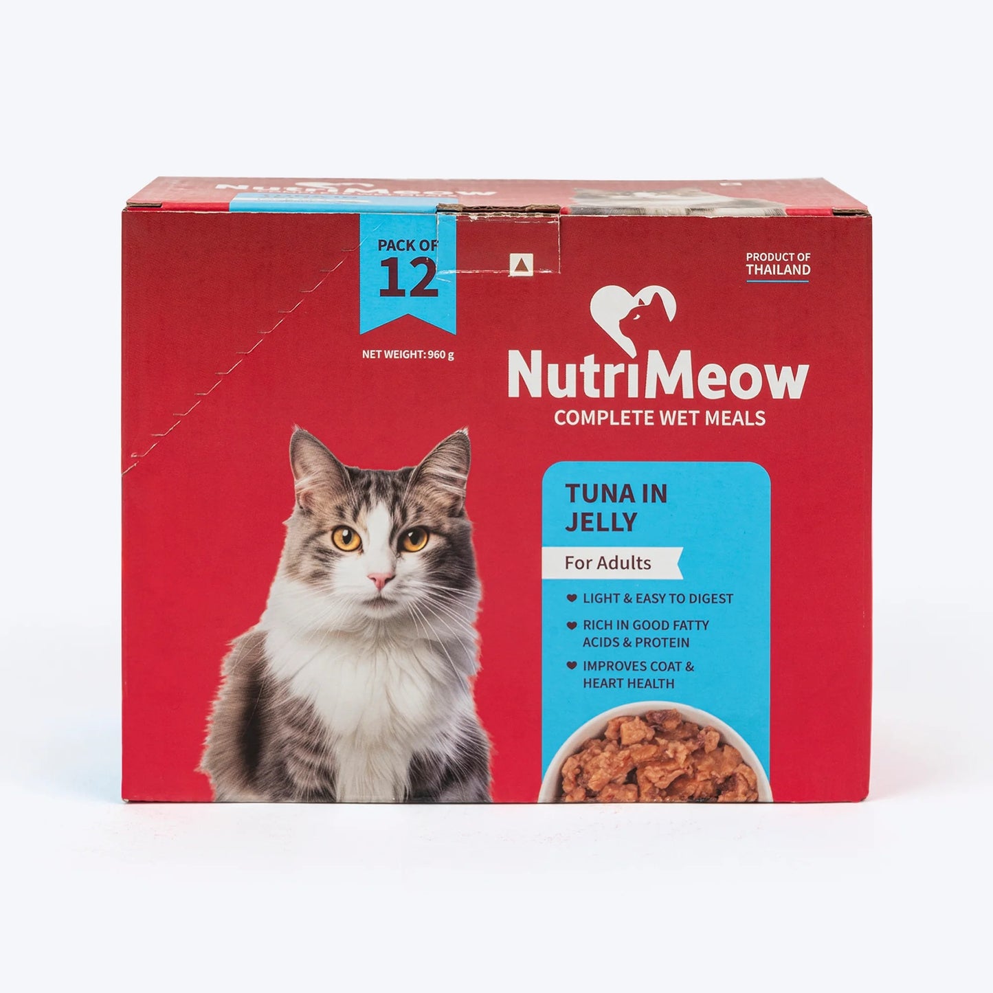 NutriMeow Tuna In Jelly Wet Food For Adult Cat - 80 gm