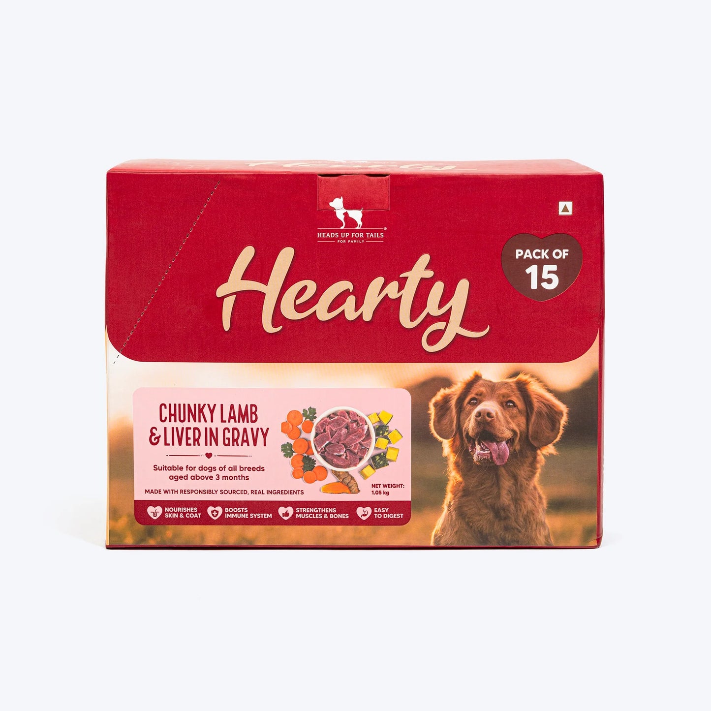 Hearty Chunky Lamb & Liver in Gravy Dog Food 70g