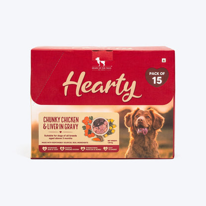 Hearty Chunky Chicken & Liver in Gravy Wet Dog Food 70g