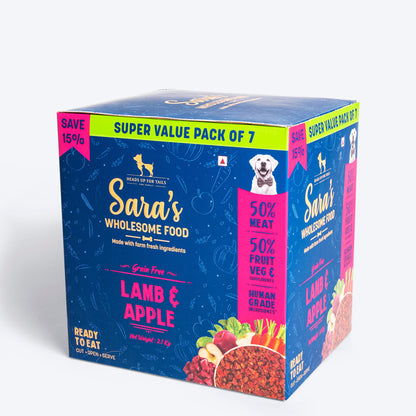 Sara's Wholesome Grain-Free Lamb & Apple Dog Food
