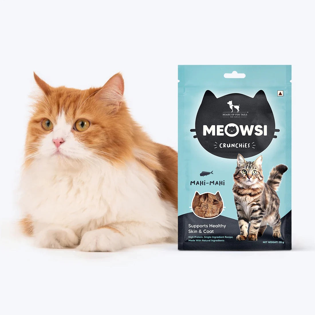 Meowsi by HUFT Mahi Mahi Fish Crunchies Cat Treats - 35 g