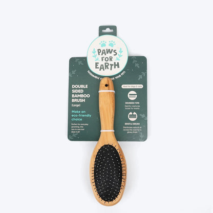 HUFT Bamboo Double Sided Brush For Dogs