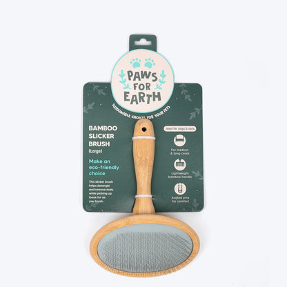 HUFT Bamboo Slicker Brush For Dog & Cat - S