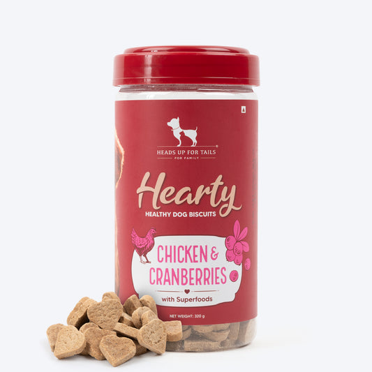 Hearty Dog Biscuits Chicken & Cranberries Grain-Free - 320 g