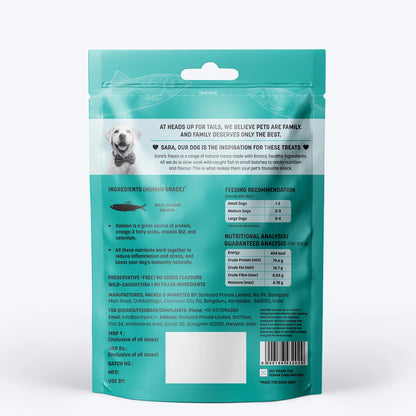 Sara's Dehydrated Salmon Jerky Dog Treats Grain-Free 70g