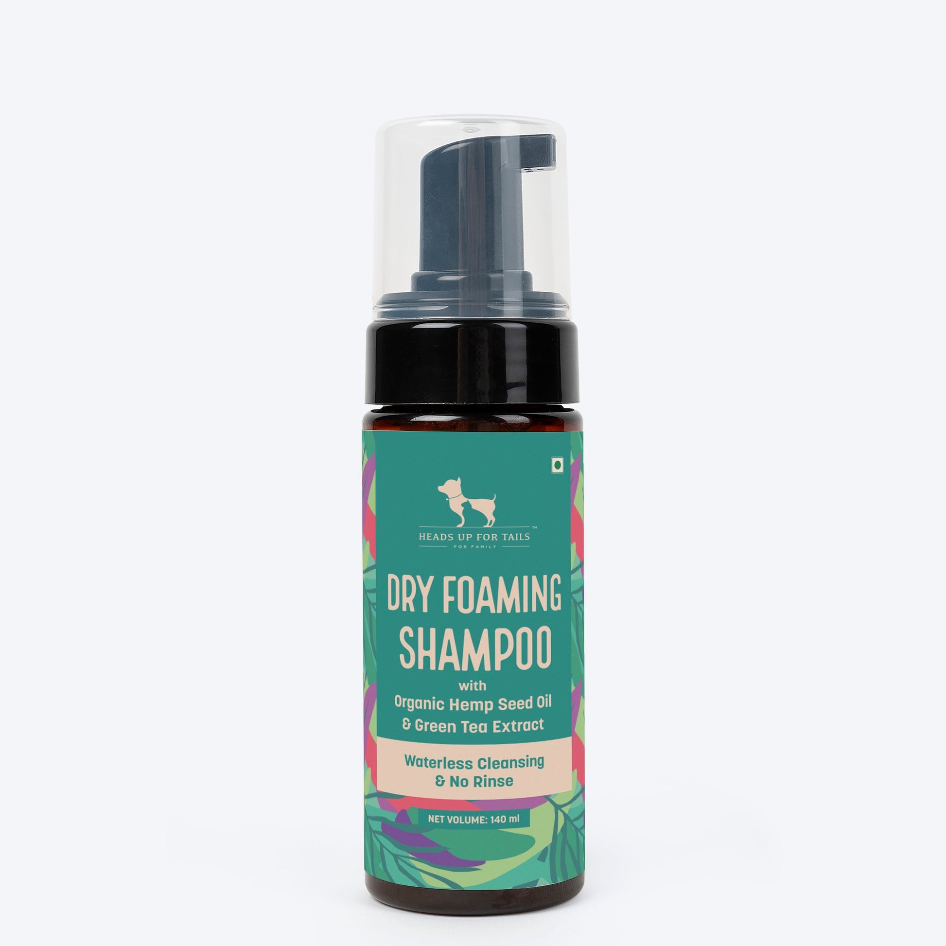 HUFT Waterless Cleansing & No Rinse Dry Shampoo For Dogs - 140 ml - Heads Up For Tails