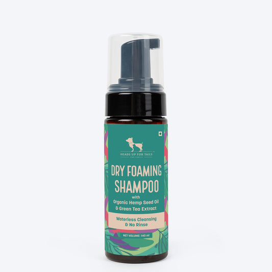 HUFT Waterless Cleansing & No Rinse Dry Shampoo For Dogs - 140 ml - Heads Up For Tails