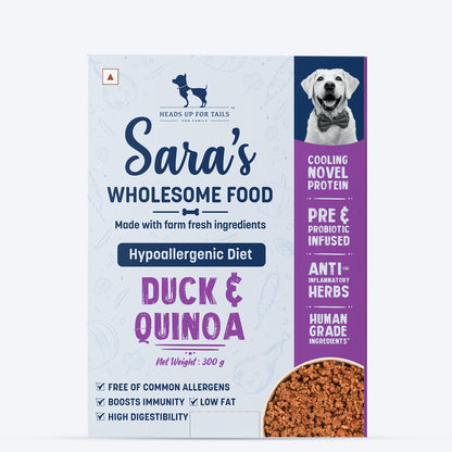 Sara's Wholesome Hypoallergenic Duck & Quinoa Wet Dog Food
