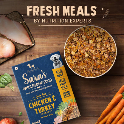 Sara's Wholesome Grain-Free Chicken & Turkey Dog Food