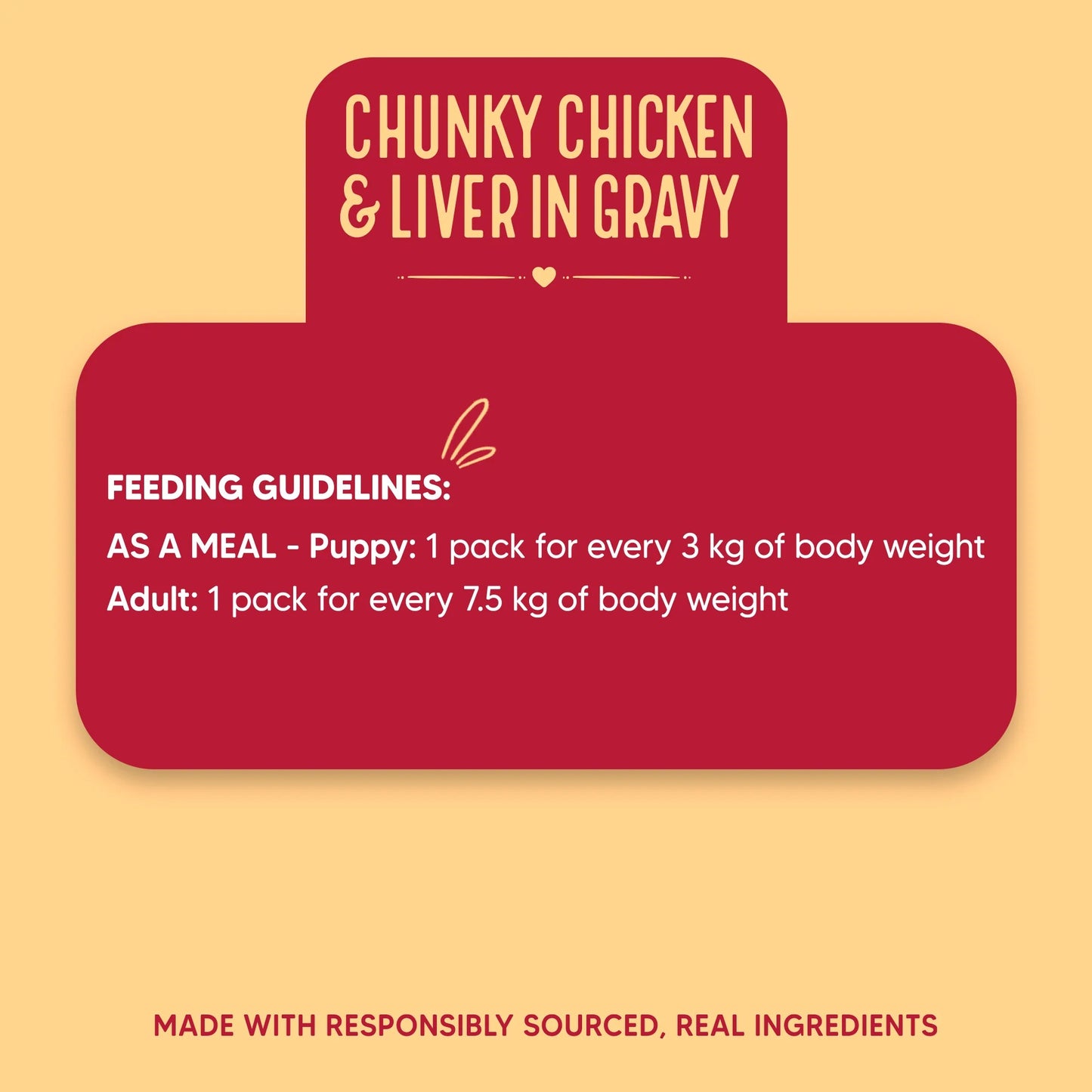Hearty Chunky Chicken & Liver in Gravy Wet Dog Food 70g