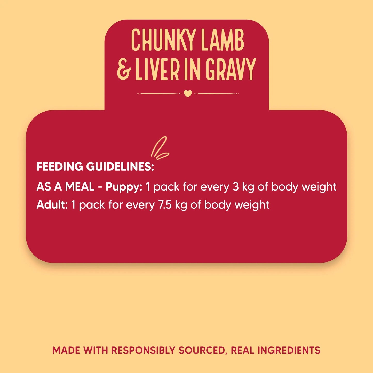 Hearty Chunky Lamb & Liver in Gravy Dog Food 70g