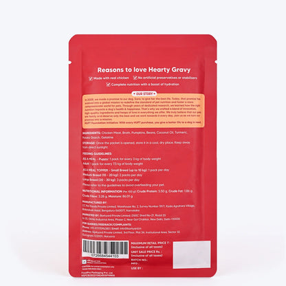 Hearty Shredded Chicken & Pumpkin in Gravy Wet Dog Food 70g