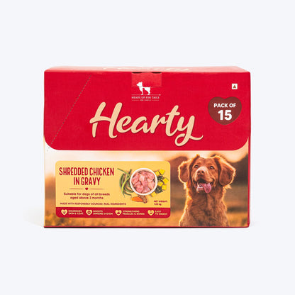 Hearty Shredded Chicken & Pumpkin in Gravy Wet Dog Food 70g