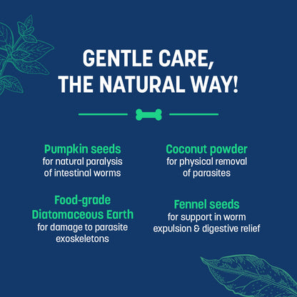 Sara's Natural Dewormer Supplement for Dogs 200g
