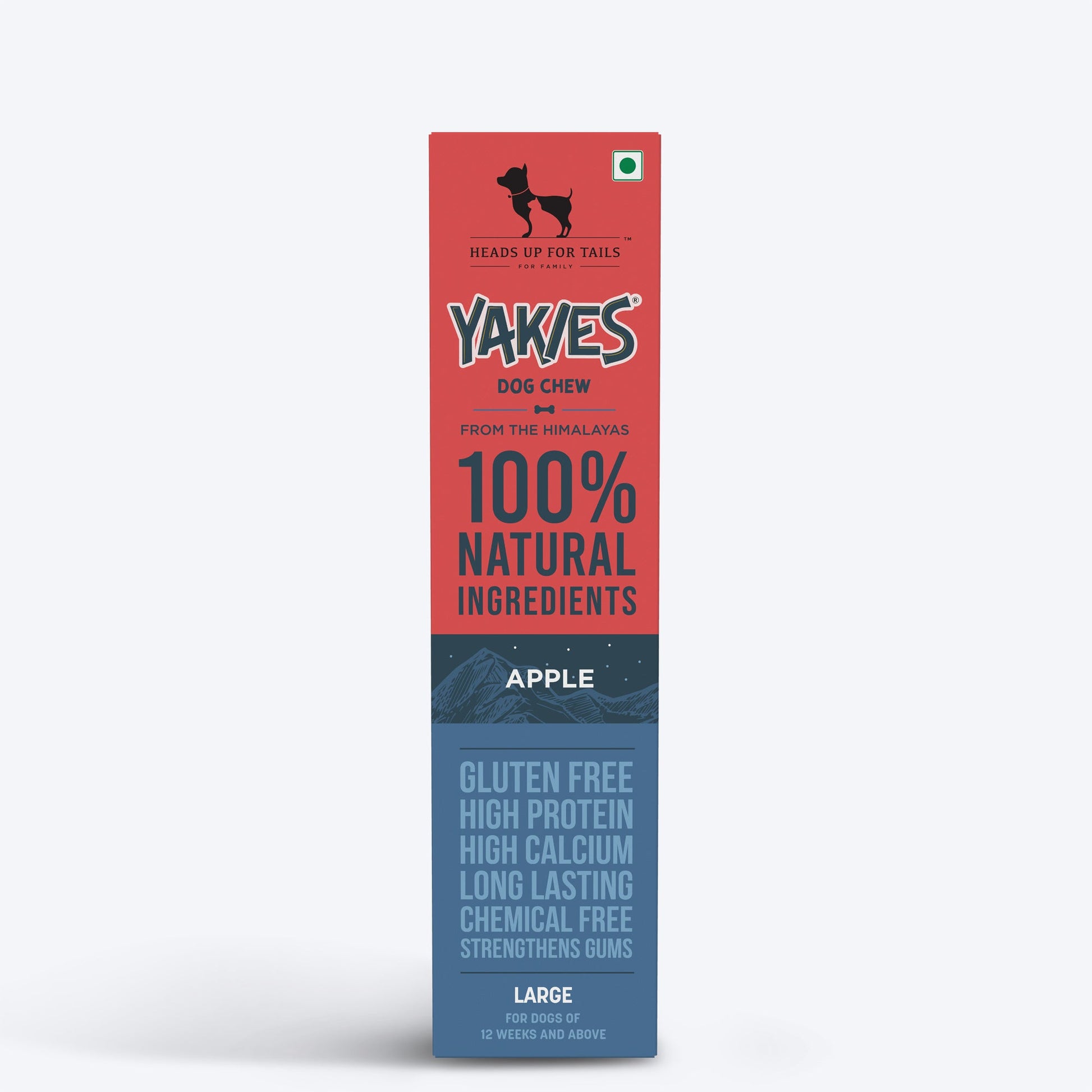 HUFT Yakies Vegetarian Natural Chew Bone - Apple - Heads Up For Tails