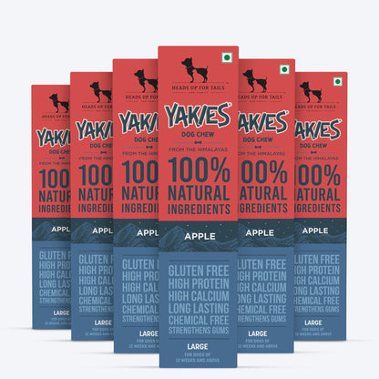 HUFT Yakies Vegetarian Natural Chew Bone - Apple - Heads Up For Tails