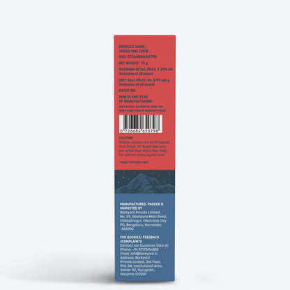 HUFT Yakies Vegetarian Natural Chew Bone - Apple - Heads Up For Tails