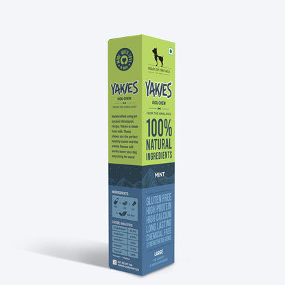 HUFT Yakies Vegetarian Natural Chew Bone - Mint - Heads Up For Tails