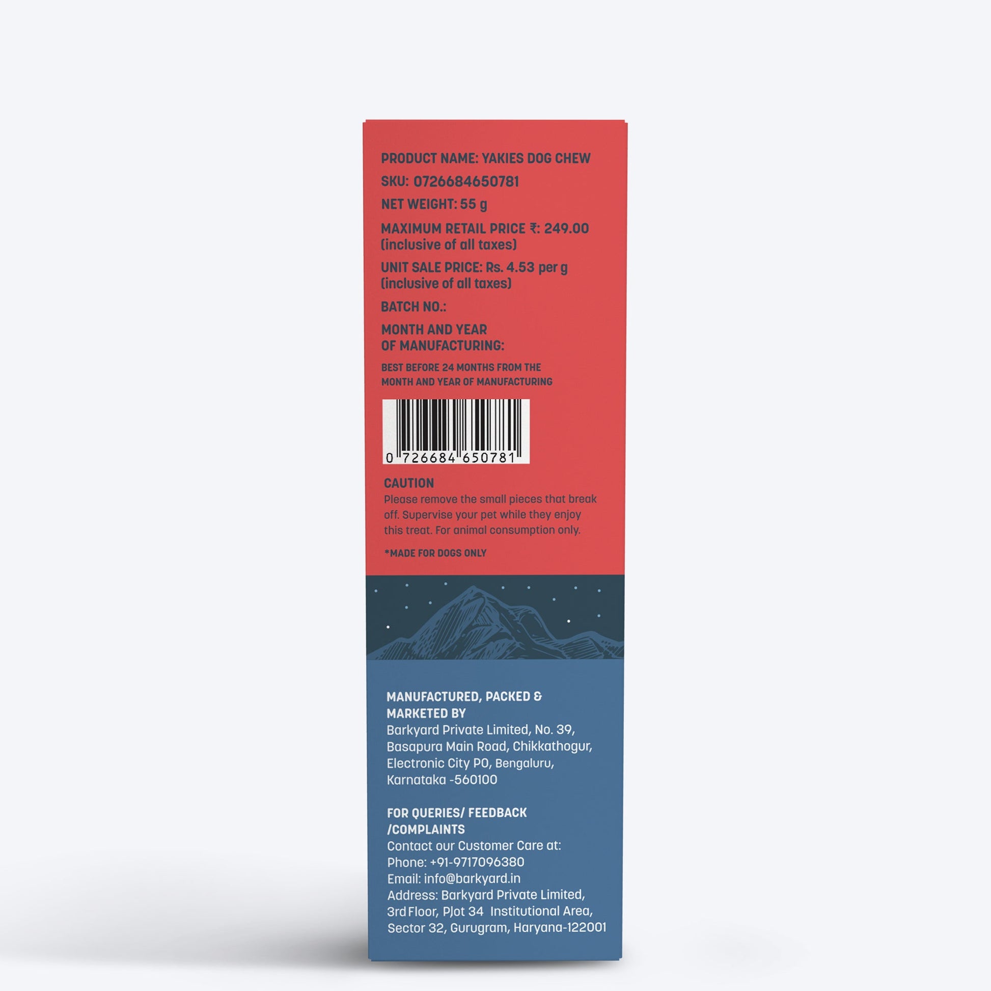 HUFT Yakies Vegetarian Natural Chew Bone - Apple - Heads Up For Tails