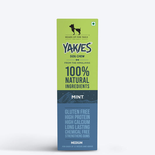 HUFT Yakies Vegetarian Natural Chew Bone - Mint - Heads Up For Tails