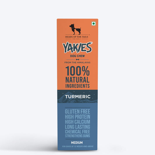 HUFT Yakies Vegetarian Natural Chew Bone - Turmeric - Heads Up For Tails