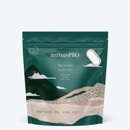 Nurture Pro Tofu Cat Litter Soya (Flushable & Lasts 4 Weeks) - 7 L (2.75Kg)