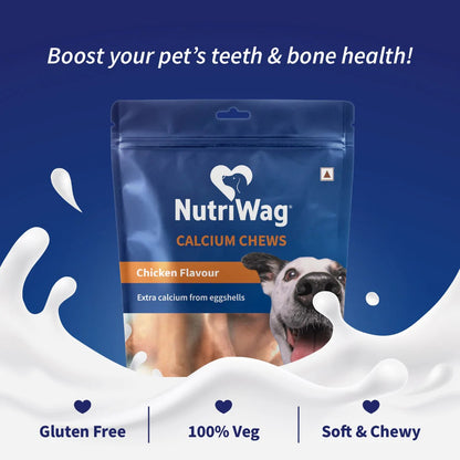 NutriWag Chicken Calcium Chew Bones Treats For Dog
