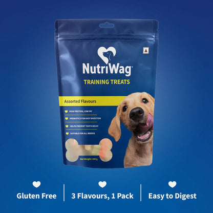 NutriWag Assorted Training Bites Treats For Dog - 200 gm