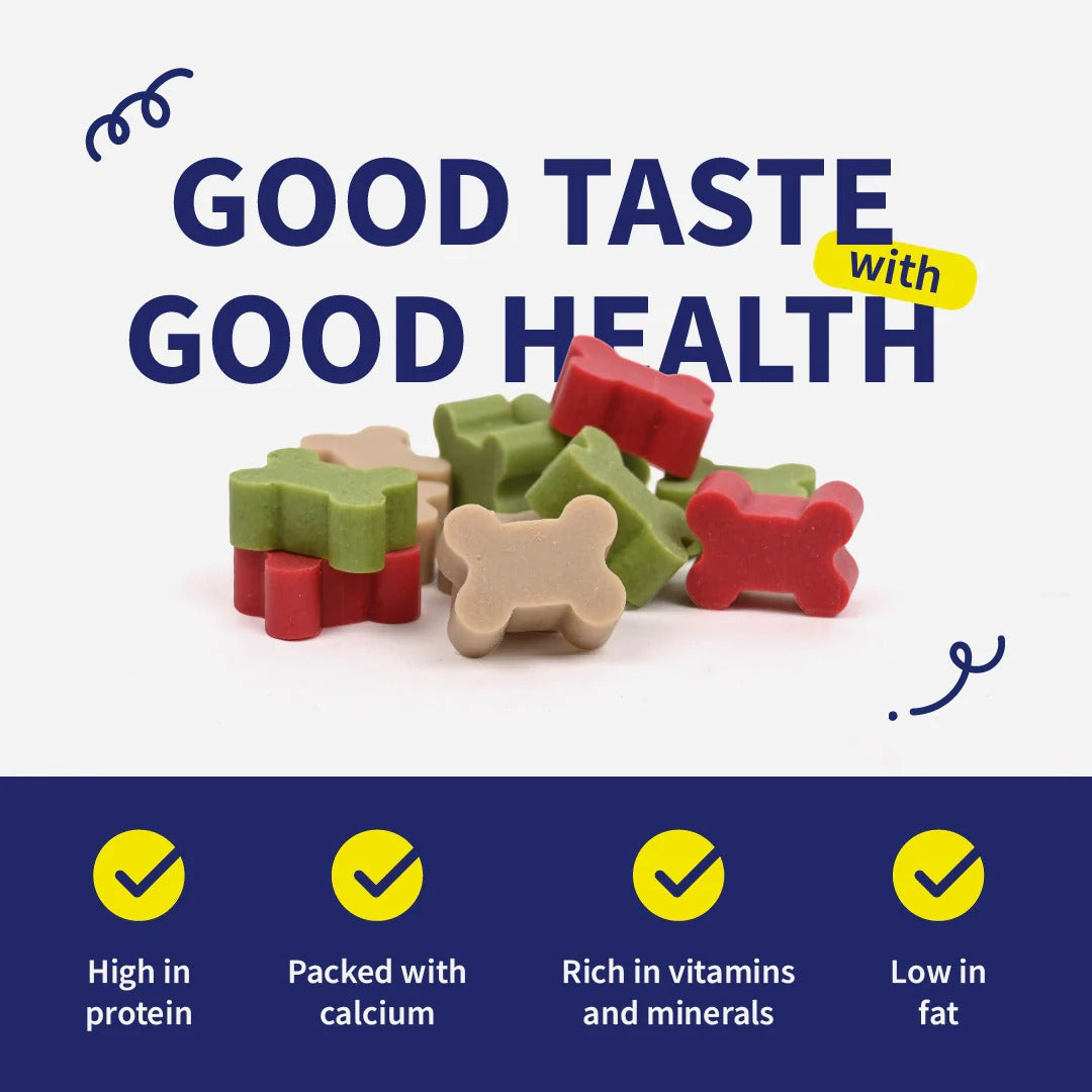 NutriWag Assorted Training Bites Treats For Dog - 200 gm
