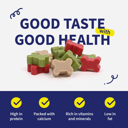 NutriWag Assorted Training Bites Treats For Dog - 200 gm