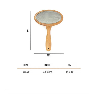 HUFT Bamboo Slicker Brush For Dog & Cat - S