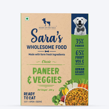 Sara's Wholesome Paneer & Veggies Vegetarian Dog Food