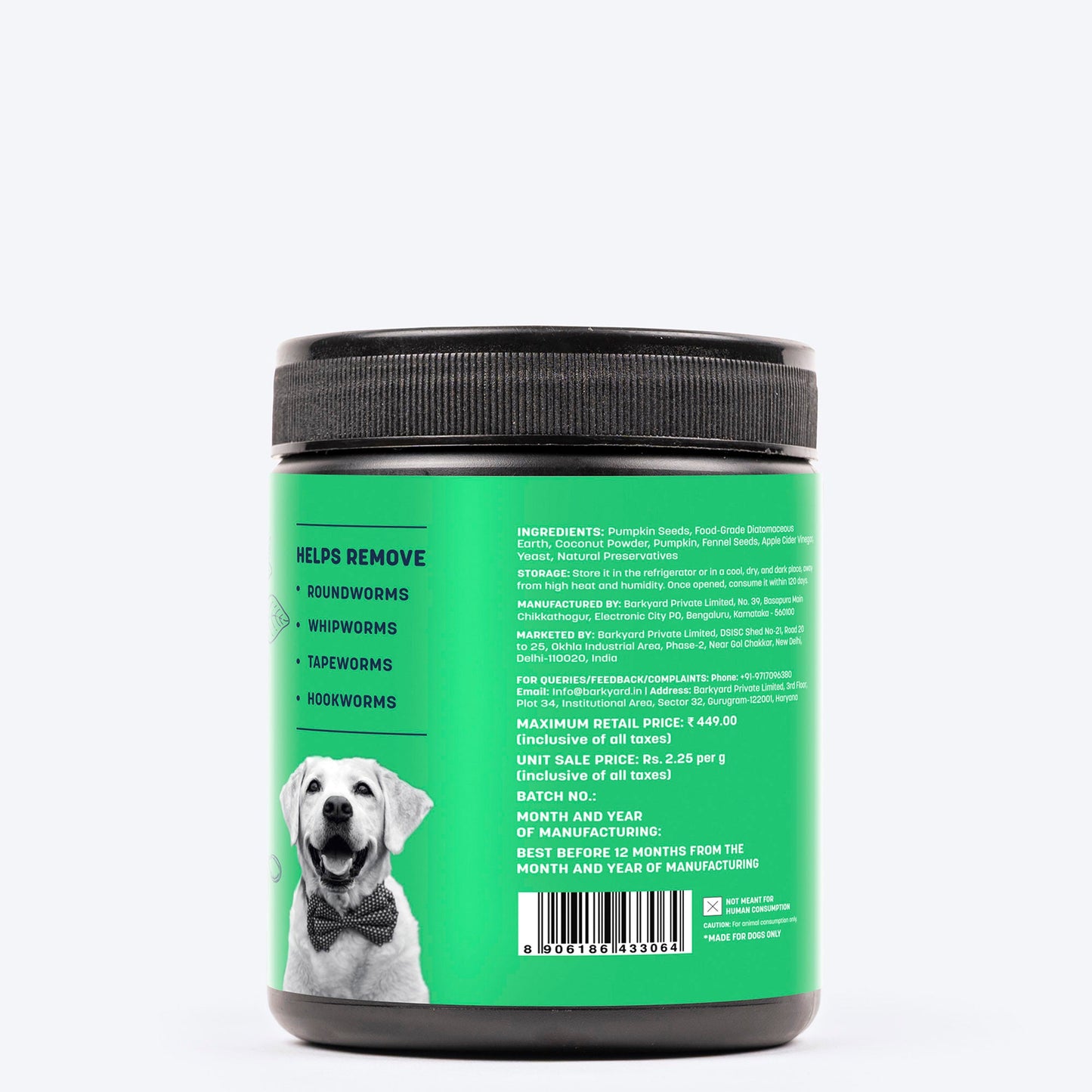 Sara's Natural Dewormer Supplement for Dogs 200g