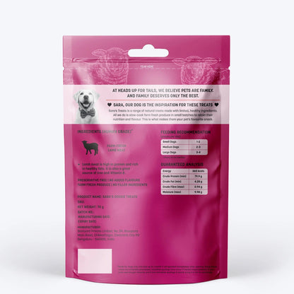 Sara's Dehydrated Lamb Jerky Dog Treats Single-Ingredient 70g