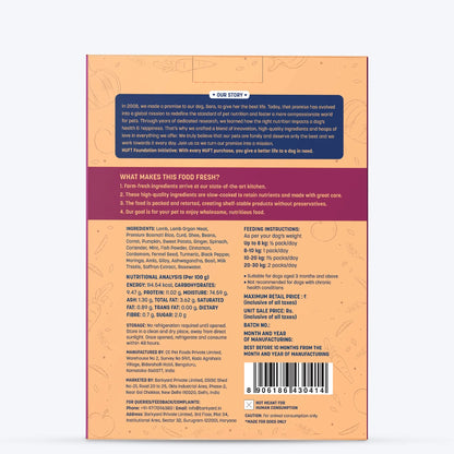 Sara's Wholesome Mutton Biryani Wet Dog Food Human-Grade