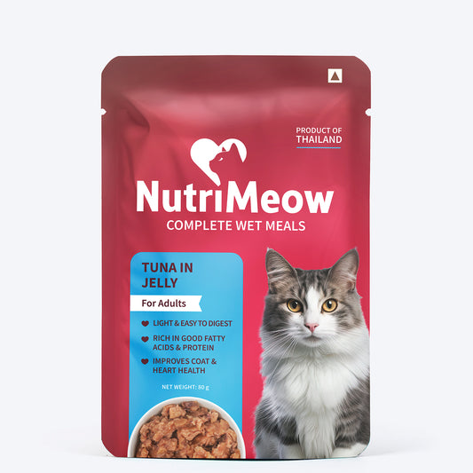 NutriMeow Tuna In Jelly Wet Food For Adult Cat - 80 gm