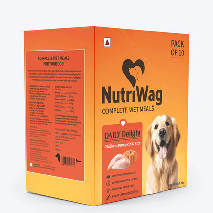 NutriWag Complete Wet Meals With Chicken, Rice & Pumpkin For Dog