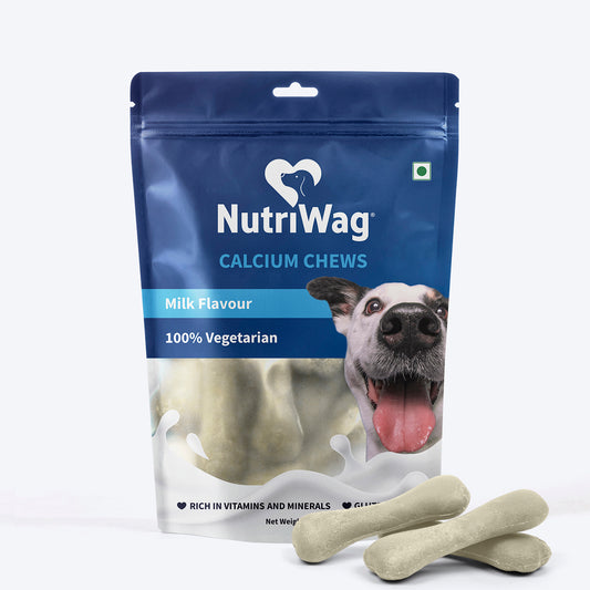 NutriWag Milk Calcium Chew Bones Treats For Dog
