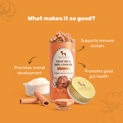 HUFT Goat Milk Dog Cookies - Pumpkin - 200 g