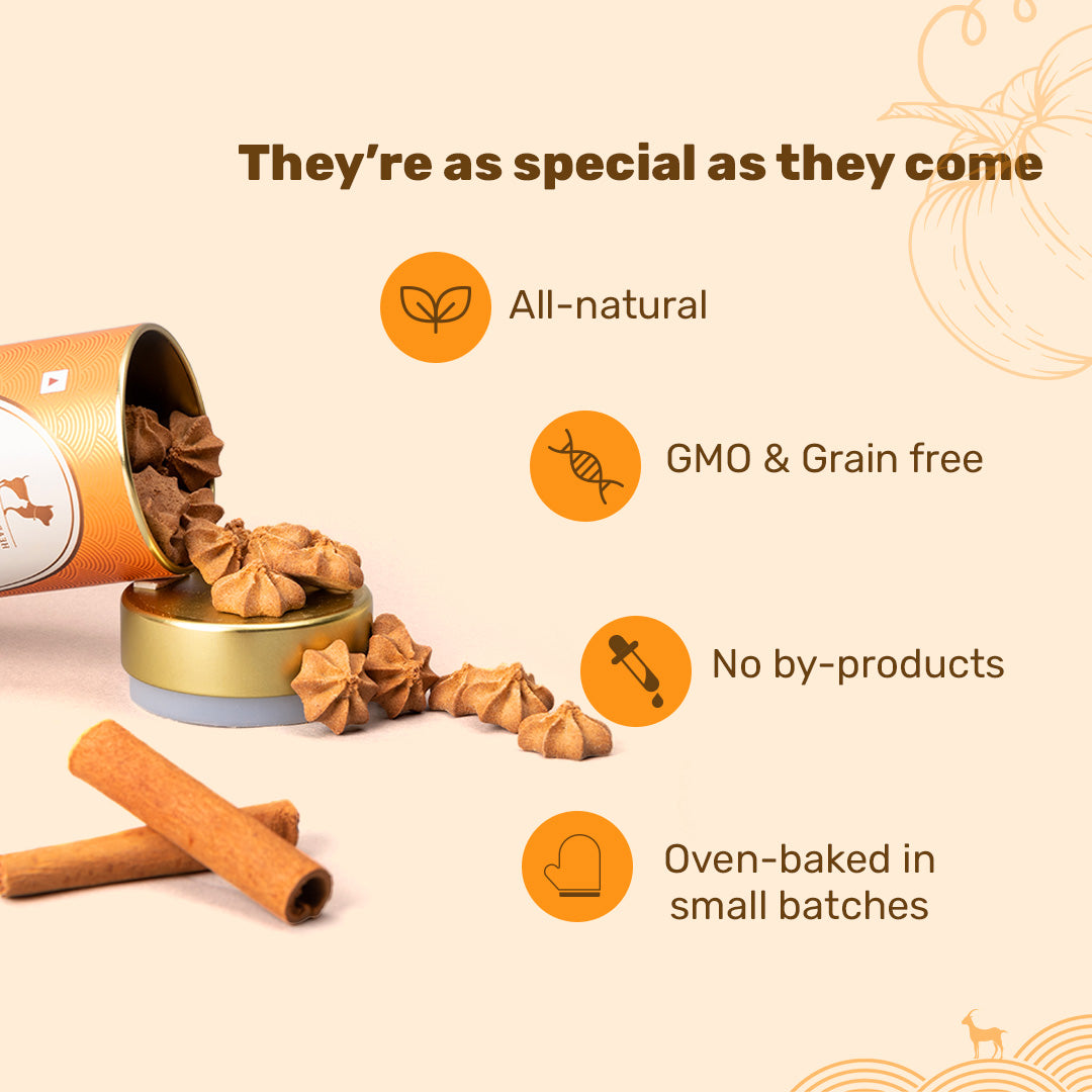 HUFT Goat Milk Dog Cookies - Pumpkin - 200 g