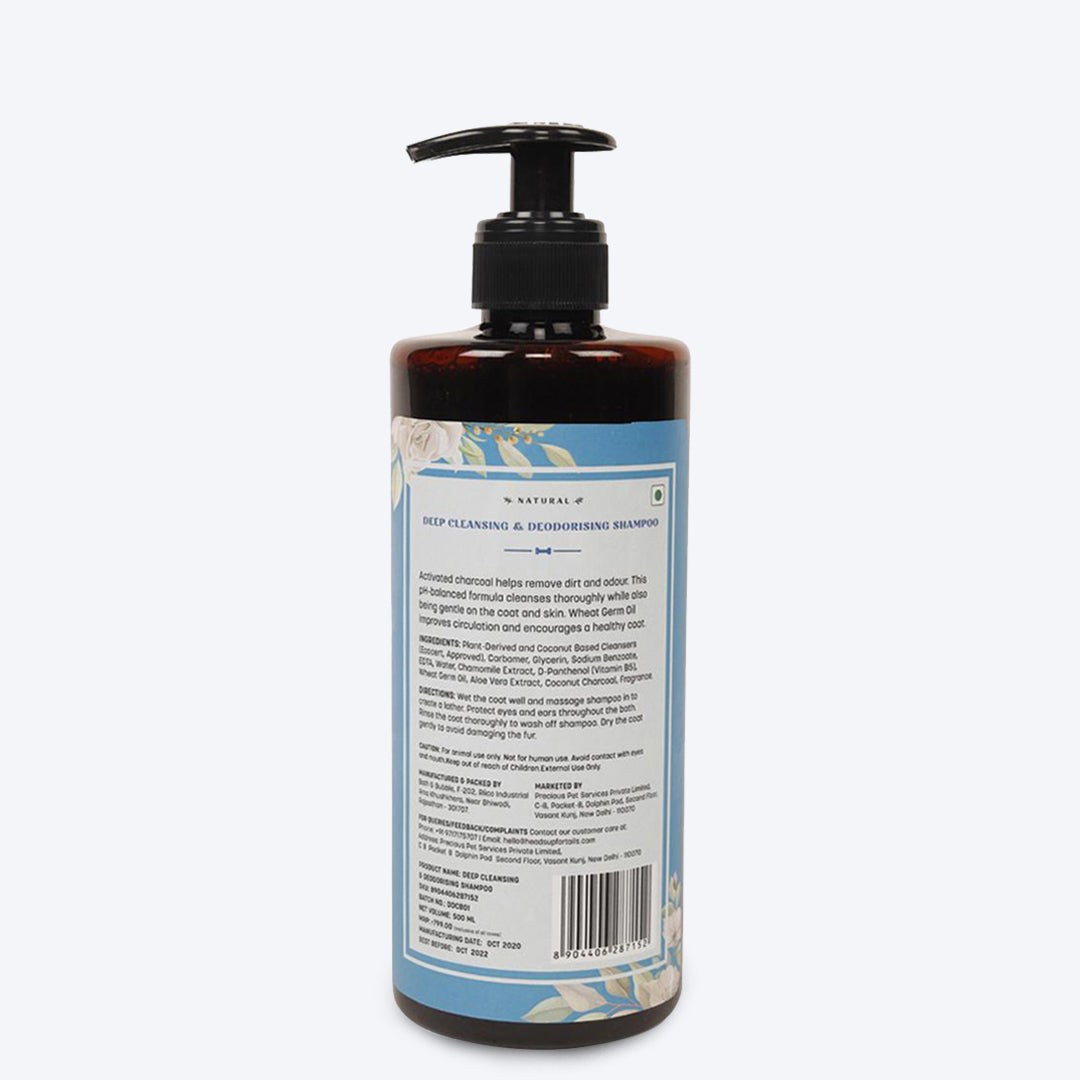 HUFT Natural Deep Cleansing and Deodorising Shampoo for Dogs - Heads Up For Tails