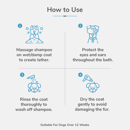 HUFT Natural Deep Cleansing and Deodorising Shampoo for Dogs - Heads Up For Tails