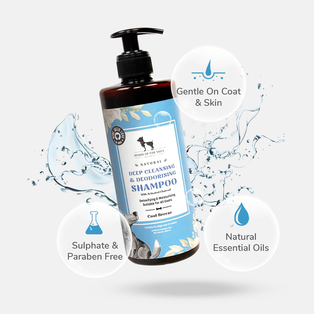 HUFT Natural Deep Cleansing and Deodorising Shampoo for Dogs - Heads Up For Tails