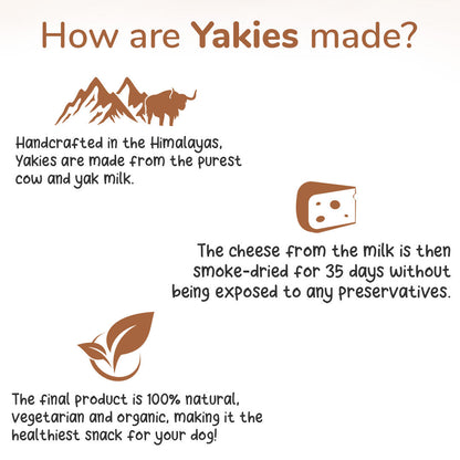 HUFT Yakies Vegetarian Natural Chew Bone - Heads Up For Tails