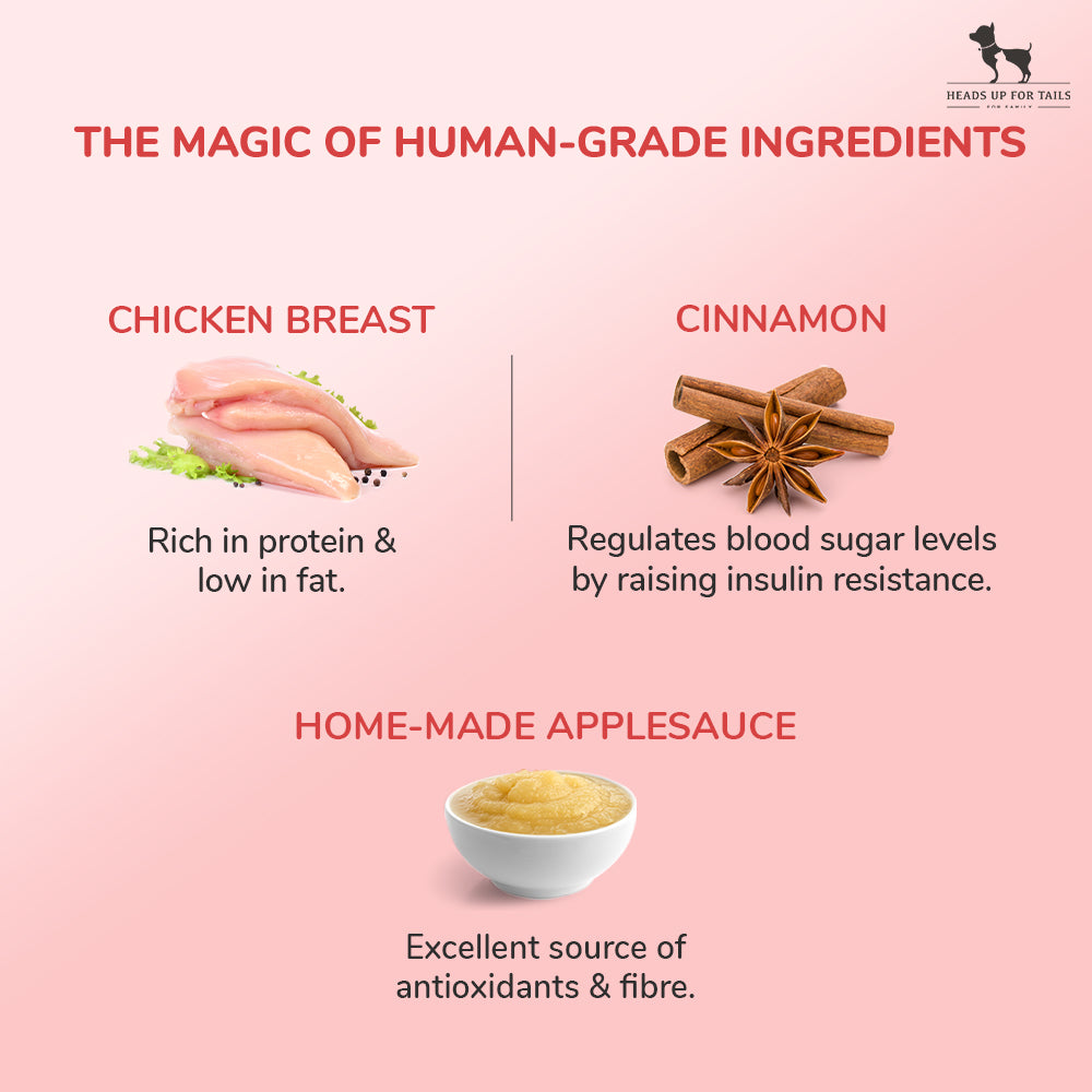 Sara's Doggie Treats - Chicken with Home-made Applesauce - 70 g - Heads Up For Tails